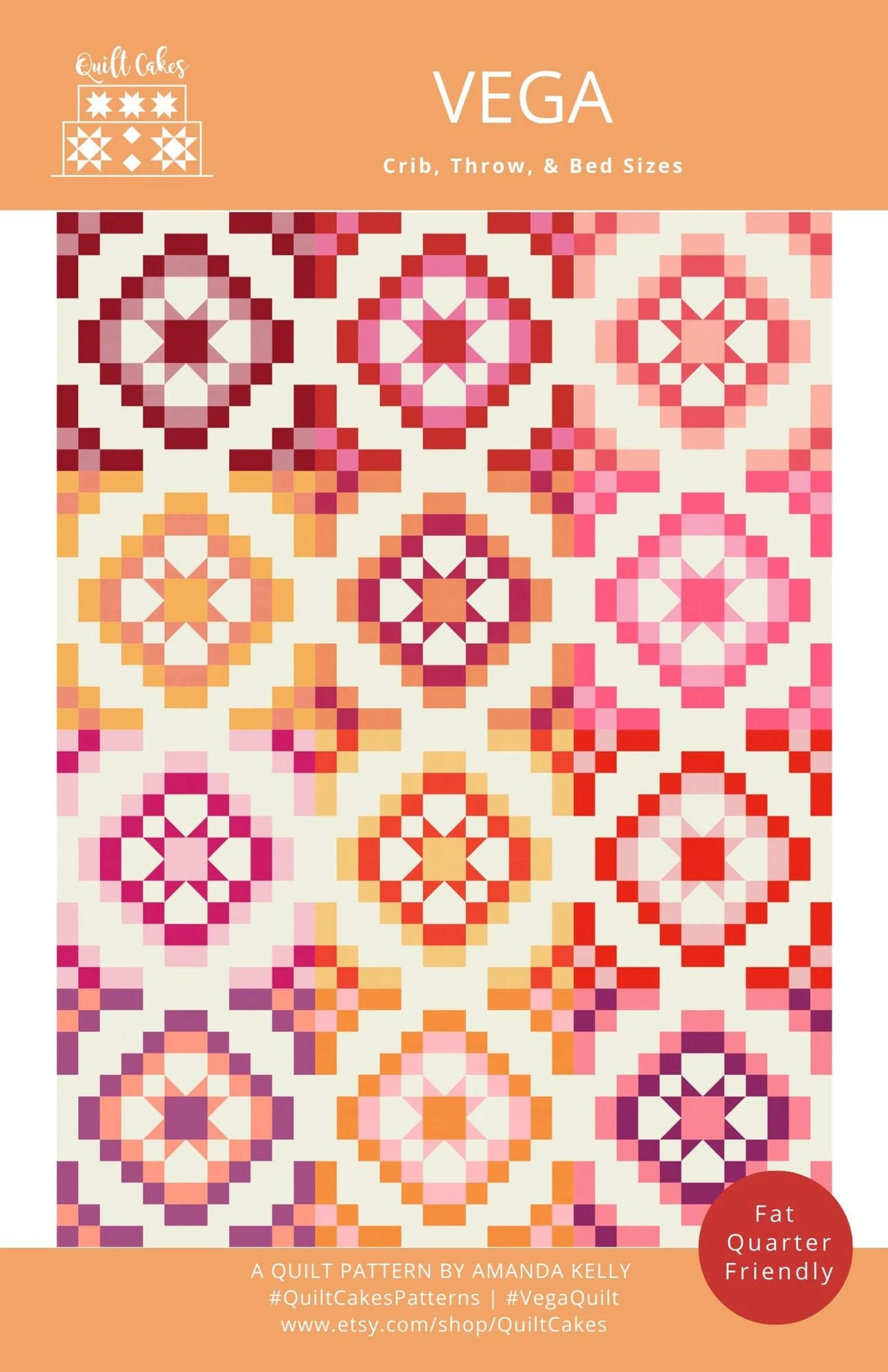 Vega Quilt Pattern | Quilt Cakes | Paper Copy