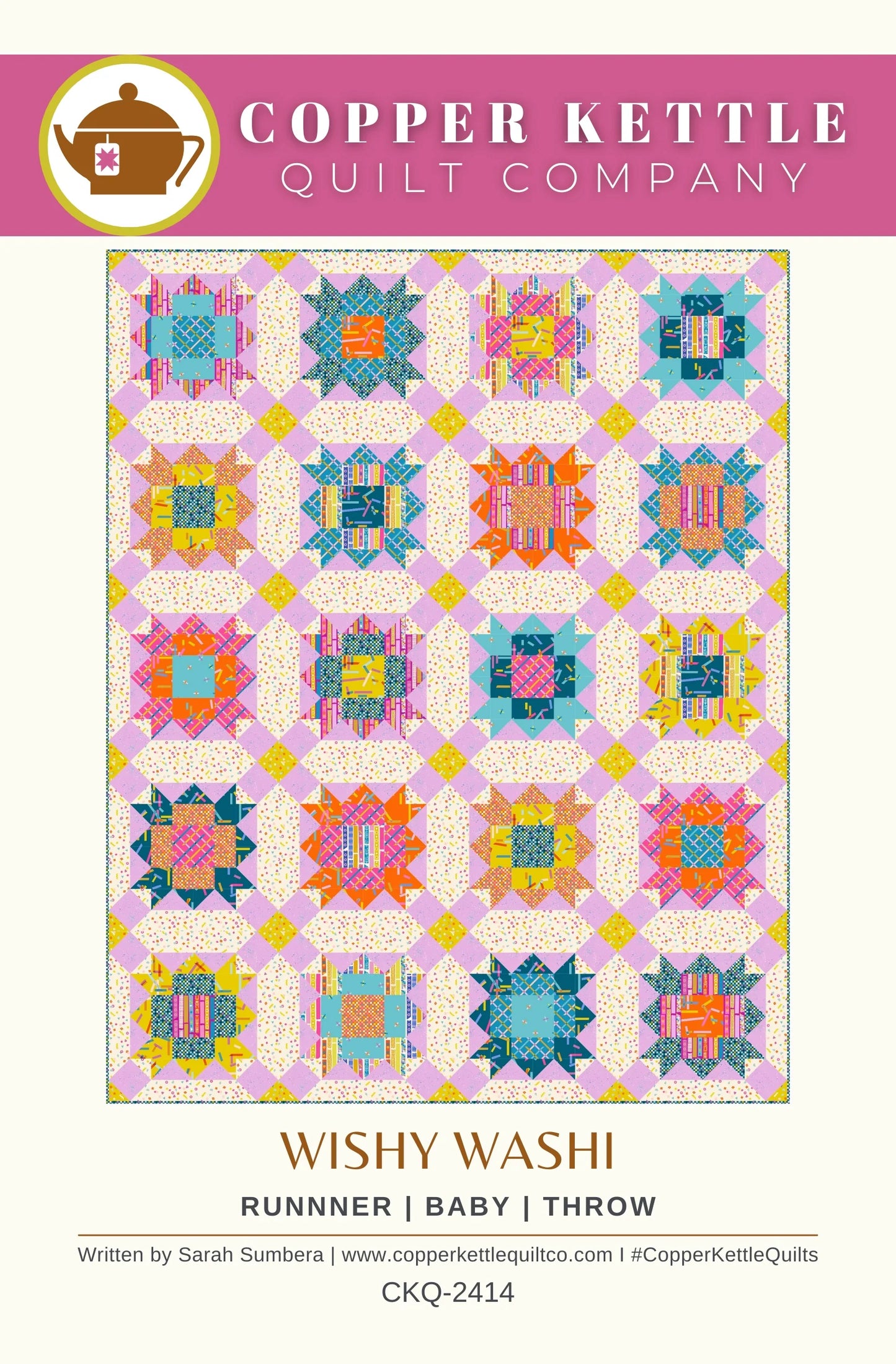 Wishy Washi Quilt Pattern by Copper Kettle Quilt Company - Paper Pattern